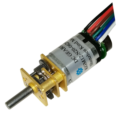 200rpm 12mm υψηλή ροπή συνεχών μηχανών κιβωτίων ταχυτήτων N20 με τους εκτεταμένους άξονες