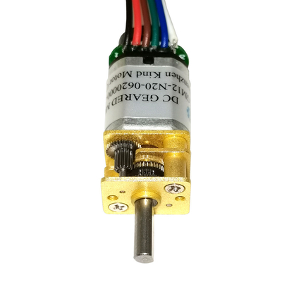 200rpm 12mm υψηλή ροπή συνεχών μηχανών κιβωτίων ταχυτήτων N20 με τους εκτεταμένους άξονες