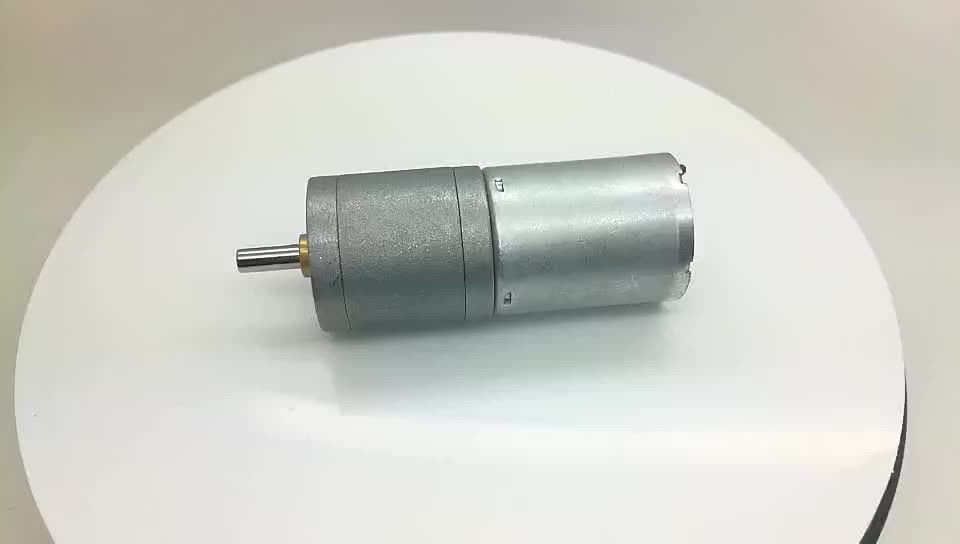 Μεγάλη ροπή χαμηλή στροφή διάμετρος 25 mm 4 mm μήκος άξονας D 6 volt 12 volt κινητήρας ταχυτήτων με 48 CPR Encoder