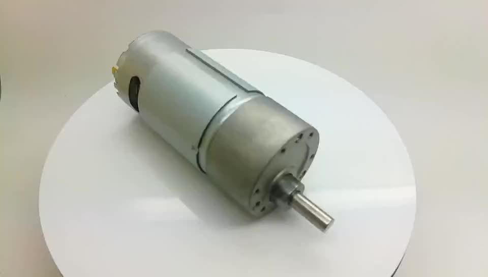 KGM37-555 35mm 37mm dc 12v 24v 80 rpm 100 rpm 6mm άξονας dc κινητήρας