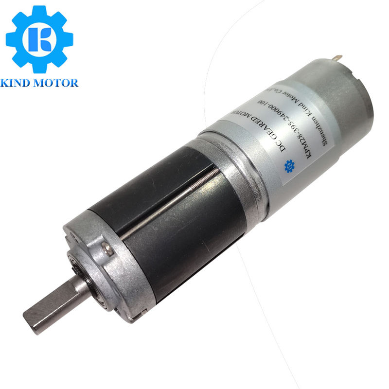Μεγάλη ροπή χαμηλής ταχύτητας διάμετρος 28 mm dc 6v-24v πλανητικός κινητήρας με κωδικοποιητή