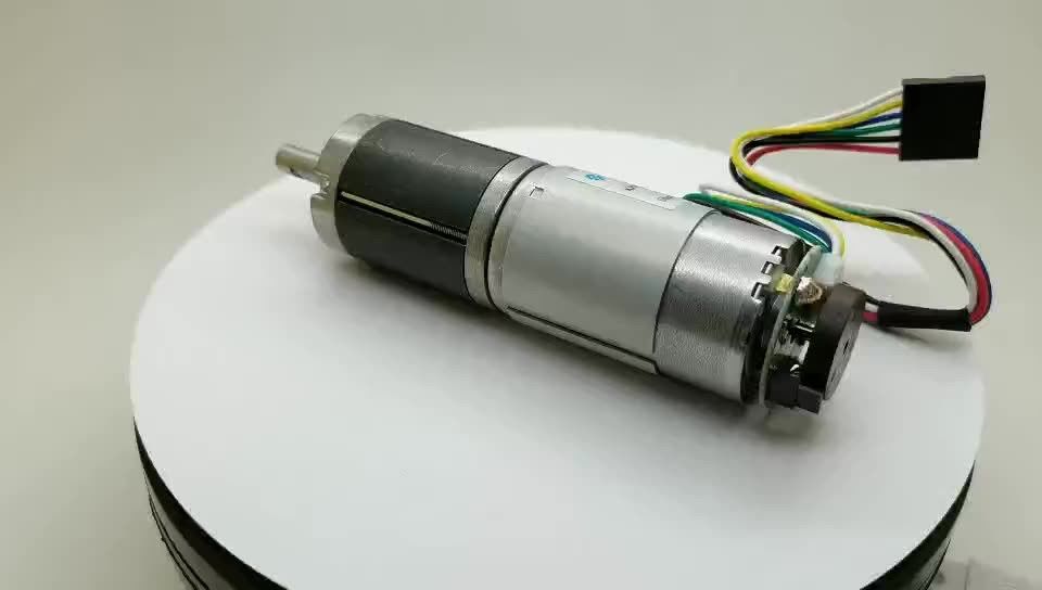 Μεγάλη ισχύς χαμηλής ταχύτητας μικρο 22mm 24mm 28mm 32mm 36mm 42mm 45mm dc 3v-50volt μεταλλικός πλανητικός κινητήρας με κωδικοποιητή